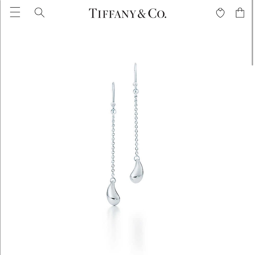 Elsa Peretti Tiffany and Co Teardrop Earrings
